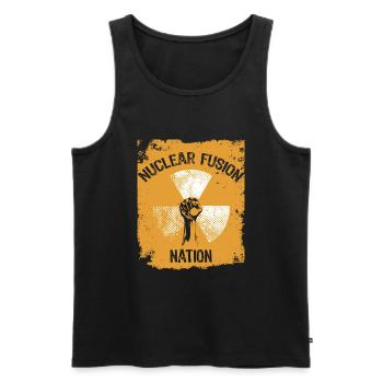 Physik Physiker - Männer Premium Bio Tank Top - Schwarz - Vorne - Michal (187cm)
