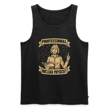 Physik Physiker - Männer Premium Bio Tank Top - Schwarz - Vorne - Michal (187cm)
