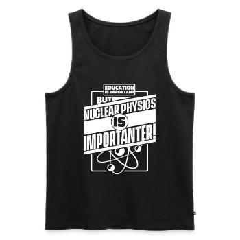 Physik Physiker - Männer Premium Bio Tank Top - Schwarz - Vorne - Michal (187cm)