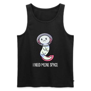 Axolotl Salamander - Männer Premium Bio Tank Top - Schwarz - Vorne - Michal (187cm)