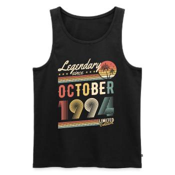 Legendary Since October 1994 Limited Edition - Männer Premium Bio Tank Top - Schwarz - Vorne - Michal (187cm)