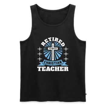 Teacher of Religion Religious Education - Men's Premium Organic Tank Top - black - Front - Michal (187cm)