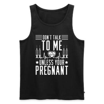 Sage-femme ECG Futur sage-femme - Débardeur bio Premium Homme - noir - Devant - Michal (187cm)