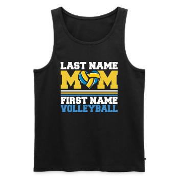 Volleyball Volleyball Player Heart Volleyball Mama - Débardeur bio Premium Homme - noir - Devant - Michal (187cm)
