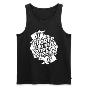 Halloween Komisch - Männer Premium Bio Tank Top - Schwarz - Vorne - AI Model Male 178 light (178cm)