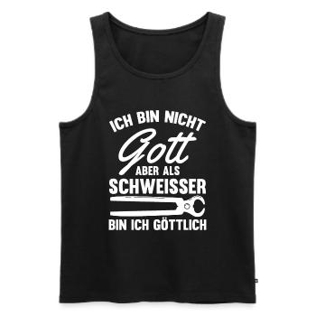 Schmied Metallbauer Schlosser - Männer Premium Bio Tank Top - Schwarz - Vorne - Michal (187cm)