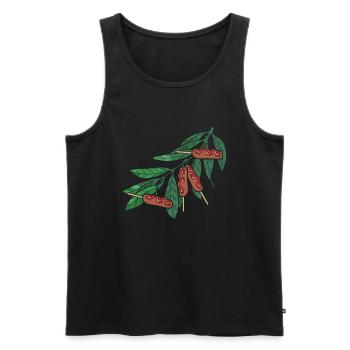 Corn Dog Corndog Zweig - Männer Premium Bio Tank Top - Schwarz - Vorne - AI Model Male 178 light (178cm)
