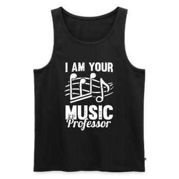 Music Teacher Music Teacher Sheet Music - Men's Premium Organic Tank Top - black - Front - Michal (187cm)