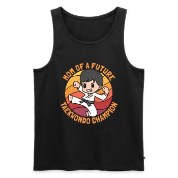 Taekwondo Taekwondo Mama - Männer Premium Bio Tank Top - Schwarz - Vorne - Michal (187cm)
