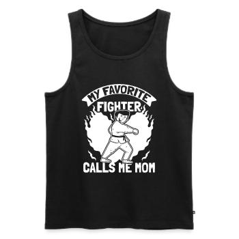 Taekwondo Fighter Taekwondo Mama - Men's Premium Organic Tank Top - black - Front - Michal (187cm)