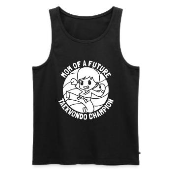 Taekwondo Taekwondo Mama - Männer Premium Bio Tank Top - Schwarz - Vorne - Michal (187cm)