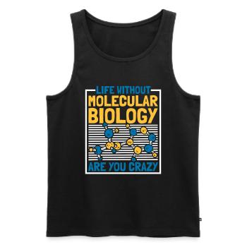 Biology Biologist Lustig Molecular Biologist - Men's Premium Organic Tank Top - black - Front - Michal (187cm)