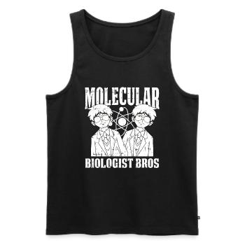 Biologie Biologe Brüder Molekularbiologe - Männer Premium Bio Tank Top - Schwarz - Vorne - Michal (187cm)