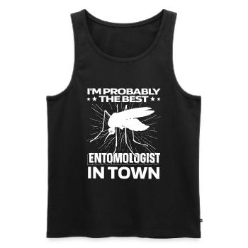 Entomologie Entomologe Insekt Moskito - Männer Premium Bio Tank Top - Schwarz - Vorne - Michal (187cm)