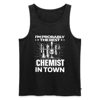Chemistry Chemist Lustig - Men's Premium Organic Tank Top - black - Front - Michal (187cm)