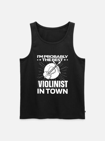 Violon Violon Drôle - Débardeur bio Premium Homme - noir