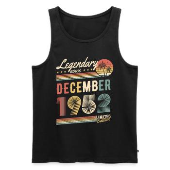 Legendary Since December 1952 Limited Edition - Männer Premium Bio Tank Top - Schwarz - Vorne - Michal (187cm)
