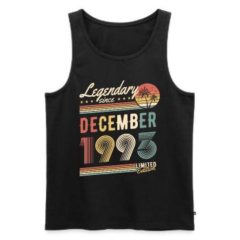 Legendary Since December 1993 Limited Edition - Männer Premium Bio Tank Top - Schwarz - Vorne - Michal (187cm)
