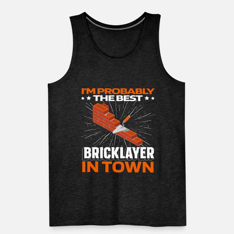 Brique de maçonnerie Débardeur bio Premium Homme