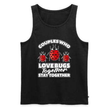Entomologie Entomologe Insekt Paar - Männer Premium Bio Tank Top - Schwarz - Vorne - Michal (187cm)