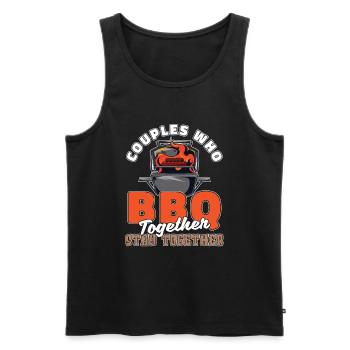 BBQ Cricket Couple - Débardeur bio Premium Homme - noir - Devant - Michal (187cm)