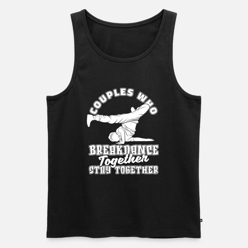 Breakdance Breakdancer Breakdancing Couple - Débardeur bio Premium Homme - noir