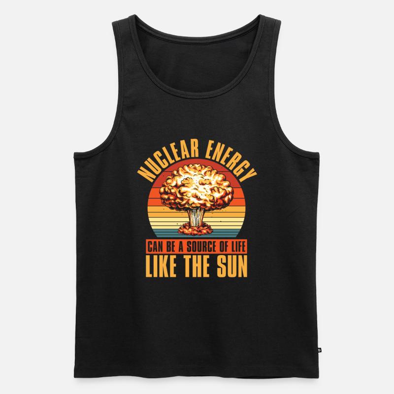 Physics Phyiker Nuclear Physics - Men's Premium Organic Tank Top - black