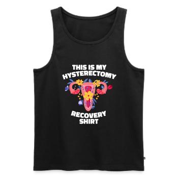 Hysterektomie Hysterektomie - Männer Premium Bio Tank Top - Schwarz - Vorne - Michal (187cm)