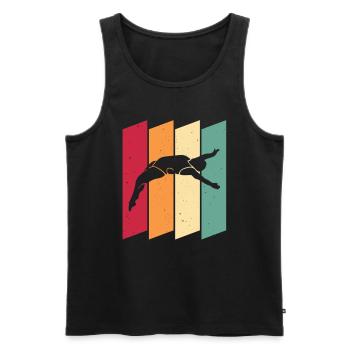 Diving Divers - Men's Premium Organic Tank Top - black - Front - AI Model Male 178 light (178cm)