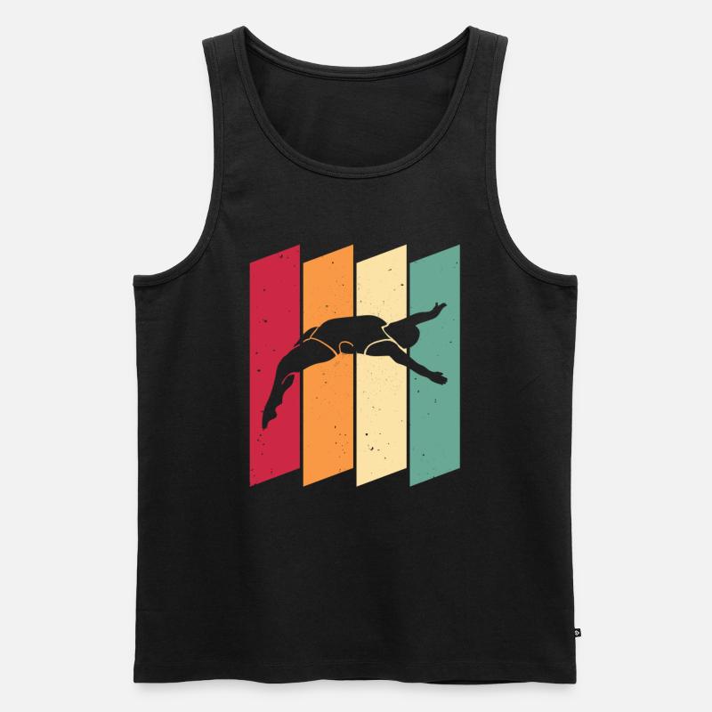 Turmspringen Turmspringer - Männer Premium Bio Tank Top - Schwarz