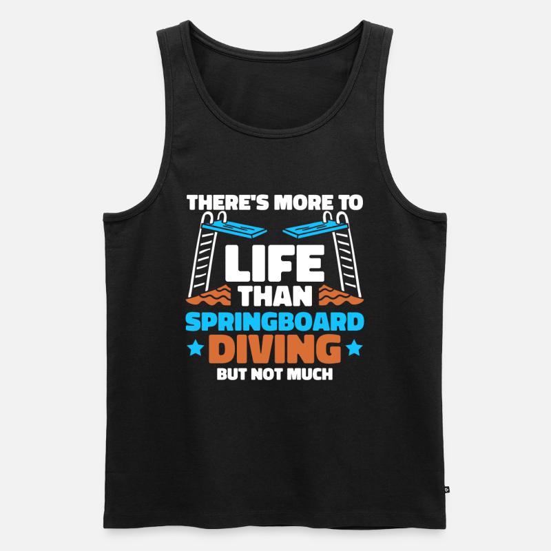 Turmspringen Turmspringer Sarkastisch - Männer Premium Bio Tank Top - Schwarz