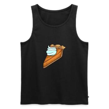 Thanksgiving Cake - Men's Premium Organic Tank Top - black - Front - Michal (187cm)