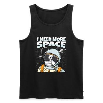 Orca Whale Killer Whale Killer Whale Astronaut - Men's Premium Organic Tank Top - black - Front - AI Model Male 178 light (178cm)