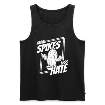 Kaktus Garten - Männer Premium Bio Tank Top - Schwarz - Vorne - Michal (187cm)