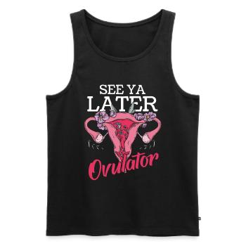Hysterektomie - Männer Premium Bio Tank Top - Schwarz - Vorne - Michal (187cm)