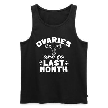 Hysterektomie - Männer Premium Bio Tank Top - Schwarz - Vorne - Michal (187cm)