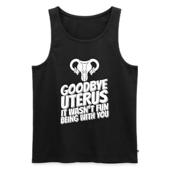 Hysterektomie - Männer Premium Bio Tank Top - Schwarz - Vorne - Michal (187cm)