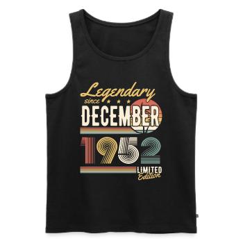 Legendary Since December 1952 Limited Edition - Männer Premium Bio Tank Top - Schwarz - Vorne - Michal (187cm)