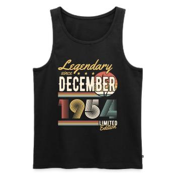 Legendary Since December 1954 Limited Edition - Männer Premium Bio Tank Top - Schwarz - Vorne - Michal (187cm)