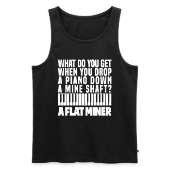 Musiklehrer Musik Lehrer - Männer Premium Bio Tank Top - Schwarz - Vorne - Michal (187cm)