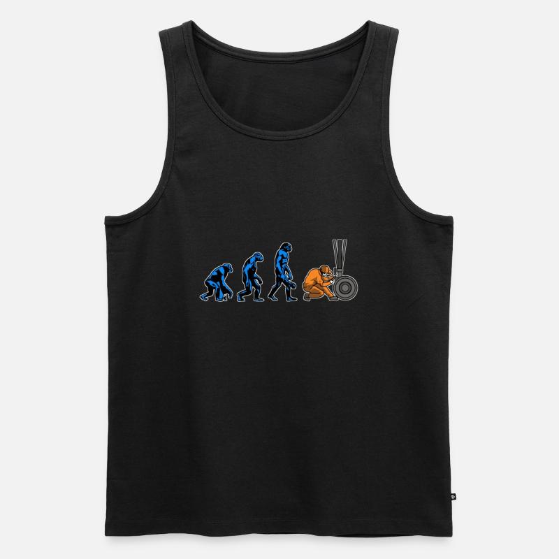 Aircraft Mechanic Evolution - Men's Premium Organic Tank Top - black