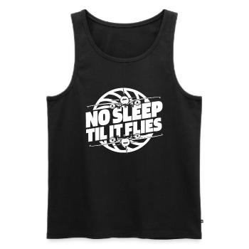 Airplane Mechanic - Men's Premium Organic Tank Top - black - Front - Michal (187cm)