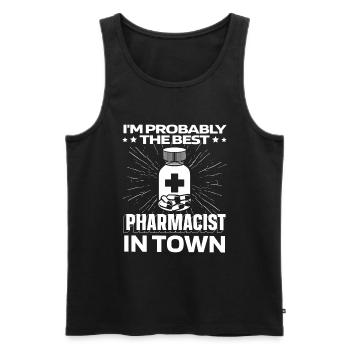 Apotheke Apotheker Medikation - Männer Premium Bio Tank Top - Schwarz - Vorne - AI Model Male 178 light (178cm)