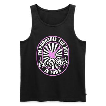 Schlittschuhlaufen Witzig - Männer Premium Bio Tank Top - Schwarz - Vorne - Michal (187cm)
