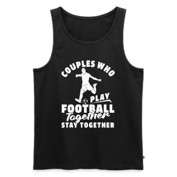 American Football Couple - Men's Premium Organic Tank Top - black - Front - Michal (187cm)