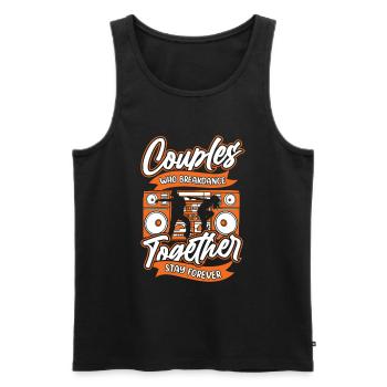 Breakdance Breakdancer Breakdancing Couple - Men's Premium Organic Tank Top - black - Front - AI Model Male 178 light (178cm)