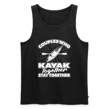 Kajaker Paar - Männer Premium Bio Tank Top - Schwarz - Vorne - Michal (187cm)