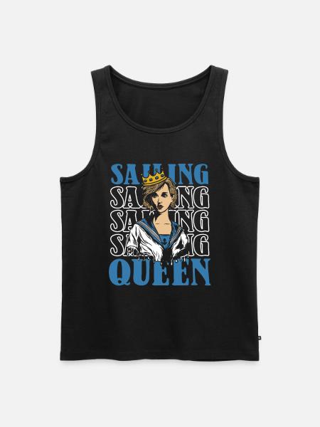 Sailing Sailboat Queen - Men's Premium Organic Tank Top - black