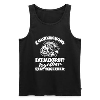 Jackfruit Pair - Men's Premium Organic Tank Top - black - Front - AI Model Male 178 light (178cm)