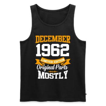 Dezember 1962 Vintage Geburtstag Geschenk - Männer Premium Bio Tank Top - Schwarz - Vorne - Michal (187cm)